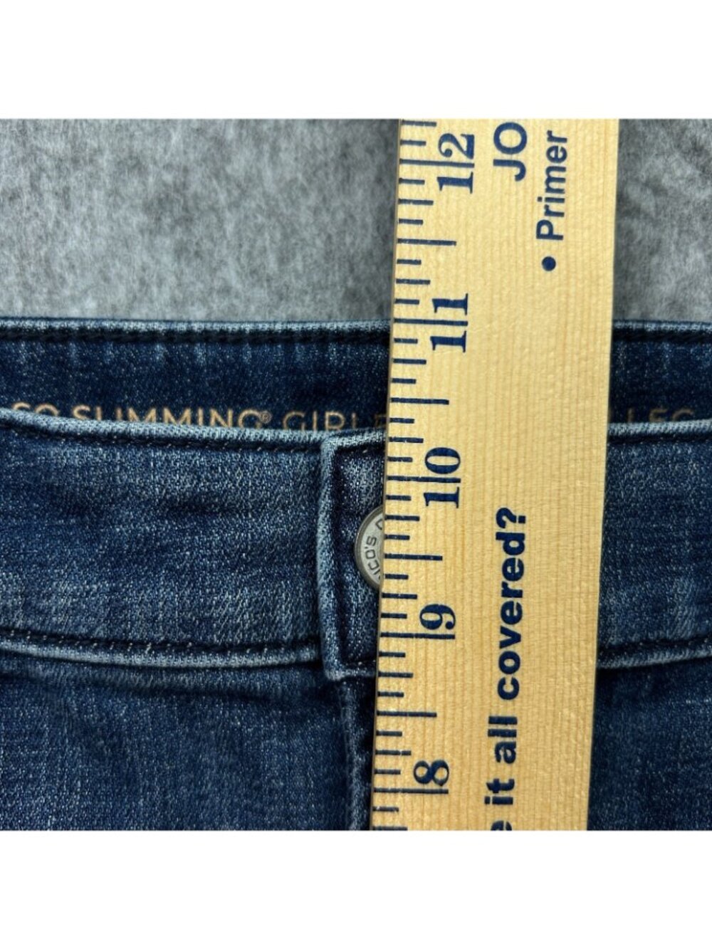 Chico's So Slimming Girlfriend Slim Leg Ankle Jeans Women's Size 0.5 / 6 Denim - Picture 7 of 10